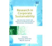 Mark Starik Research in Corporate Sustainability (Copertina rigida)