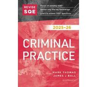 Mark Thomas James J Ball Revise SQE Criminal Practice 2025/26 (Tascabile)