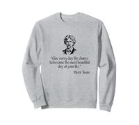 Mark Twain Camicia Mark Twain Most Beautiful Day Quote Felpa