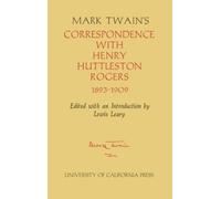 Mark Twain Mark Twain's Correspondence with Henry Huttleston (Copertina rigida)