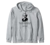 Mark Twain Non ha mai Lasciato Che l'educazione Formale Si intrometta Felpa con Cappuccio