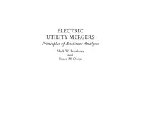 Mark W. Frankena Bruce M. Owen Electric Utility Mergers (Copertina rigida)