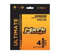 MARKBASS MUTA PER BASSO 4 IN ACCIAIO CON NUCLEO ESAGONALE MEDIUM ULTIMATE MB4ULNP45105LS SCALATURA 045 - 105