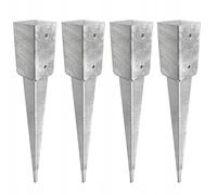 Marke Manicotto per pali in acciaio zincato a caldo (4, 120 x 120 x 900)