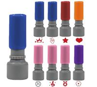 Marke Timbro,Set 8 Timbri Per Insegnanti In Inglese,Timbro Autoinchiostranti,Tamponi D'Inchiostro Colorati Per Bambini,Per Scuola, Insegnanti e Bambini,Consentono Agli Insegnanti Di Incoragg