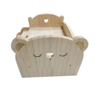 MARKELL Letto in Legno per Bambole Letto in Legno Universale Bambola in Legno FAI DA TE Mini Letto per Bambole Regalo Festa dei Bambini (Leone)