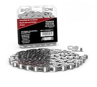 MARKEN FAKTUR® Catena per bicicletta a 116 maglie - In robusto acciaio al carbonio - Per BMX e biciclette 1/2 x 3/32 pollici - Catena a 7/8 velocità - Bicycle Chain