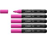 STABILO FREE Acrylic - Marker acrilico - T300 Punta rotonda 2-3mm - Confezione da 5 - Lilla