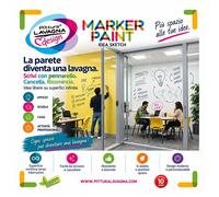 Marker Paint Vernice Pittura Lavagna Bianca Film Trasparente Penne Kit 3 Mq