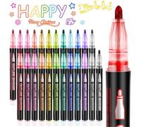 Marker Pen for Highlight, Outline Markers, Double Line Outline Pens, Double Line Quick Dry Outline Markers, Scrapbook Supplies For Drawing and Scribbling (36 color)