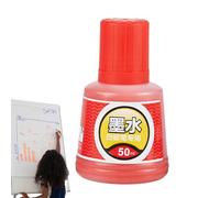 Marker Pen Refill Ink, Whiteboard Marker Liquid, 50ml Leakproof Bottle, Smooth Writing Formula, Art Supply for Students, Teens, Women, Men, Girls, Workplace, School, 4.72 Inches