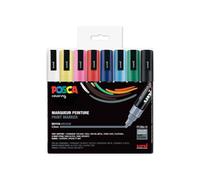 Marker - POSCA - PC5M - 16 colori - Punta conica media - Opaco - Mixte