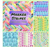 Marker Stripes Scrapbook Paper: For Junk Journals, Card Making, Origami, And Other Papercraft