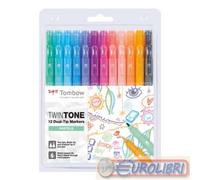 Tombow WS-PK-12P-2 Marker, Pastello, Brilliante