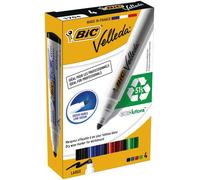 BIC - 904941 - Marcatori Whiteboard Marker Velleda 1701 Recycled BIC - punta tonda 1,5mm - astuccio 4 colori - Bic - 68065 - Conf. da 1 Pz. - 904941