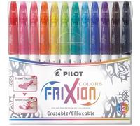 Pennarelli Pilot Frixion Colors - 159840 Pennarelli colorati cancellabili colori assortiti tratto 0,63 mm utilizzabili dai 3 anni in su in confezione da 12 Pz.