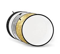 Market&YCY 80cm / 32" 5 in 1 Riflettore per luce discontinua multipla a disco pieghevole per studio o fotografia all'aperto - Traslucido, Argento, Oro, Bianco e Nero