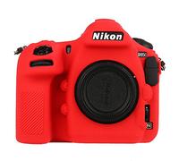 Market&YCY Custodia protettiva in silicone per fotocamera protettiva della fotocamera professionale, Per Nikon D850 - Rosso