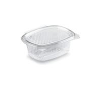 marketcaffe [100] Vaschette 375cc Quadrate in PET, Plastica: La Soluzione Completa e Sostenibile per il Confezionamento Alimentare, Ottimizzata per la Conservazione, Antigoccia