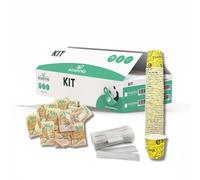 marketcaffe Kit Accessori caffè con 200 BUSTINE di Zucchero di Canna + 200 Bicchierini Carta + 200 PALETTINE di Legno