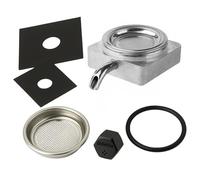 marketcaffe Kit Assistenza Completo per Didiesse Frog | Portacialda in Alluminio con Beccuccio + Dado + Filtro Inox + Guarnizione + 2 spessori | Manutenzione Macchina da Caffè a Cialde-