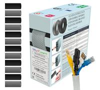 MarketConnect® Guaina Cavi Espandibile Ø 30mm, L 5mt • Raccogli e Nascondi Cavi • Ideale per Scrivania e TV • GRIGIO • MINIBOX