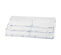 Marketing Holders Business Card Holder Multi Pocket Rack Security Code Gate (3 Tier 6 Pocket Clear)
