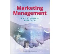 Marketing management a relationship approach