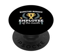 Marketing Manager Divertente dipendente del mese per i marketer PopSockets PopGrip Adesivo