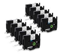 MarkField 10x Compatibile con Brother P-Touch 12mm TZe-231 Nastro etichette