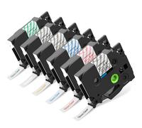 MarkField 6x TZe-131 Nastro Compatibile con Brother P-touch 12mm Etichette