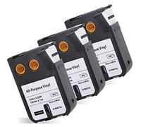 MarkField Compatibile per 1868752 Dymo XTL Nastro per Etichettatrice Vinile Nastri 19mm x 7m, Compatibile per Dymo XTL 300 500, Nera su Bianco (per All-Purpose Vinyl Label)