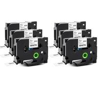 MarkField Compatible con Brother P-Touch TZe-241 18mm Nastro per Etichette (Confezione da 2)