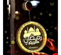 MARKIF Luci Stringa Delle Fate Ramadan Decorazione Luce Fatata Eid Mubarak Decorazioni con Stelle e Luna Elementi Islam Lampe Décorative per Ramadan Kareem Casa Dentro Fuori Patio Giardino (Castello)