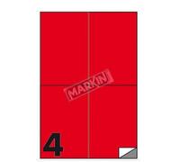 Markin 210C519RO Etichette adesive rosse 105x148,5 mm - Conf. 400 pz