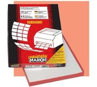 etichette adesive c/512 - in carta - permanenti - 105 x 74,25 mm - 8 et/fg - 100 fogli - bianco - markin