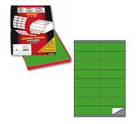 MARKIN etichetta adesiva c / 501 verde 100fg (16 etichette da 105x36mm)