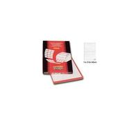 etichette adesive c/509 - in carta - permanenti - 210 x 148,5 mm - 2 et/fg - 100 fogli - giallo - markin