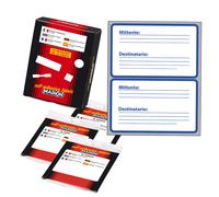 MARKIN - X10001 - Etichette adesive mittente-destinatario - in carta - permanenti - 115 x 70 mm - 2 et-fg - 10 fogli - bianco - Markin - 32425 - Conf. da 1 Pz. - X10001