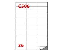MARKIN - X210C506 - Etichette adesive C-506 - in carta - permanenti - 70 x 24,25 mm - 36 et-fg - 100 fogli - bianco - Markin - 31151 - Conf. da 1 Pz. - X210C506