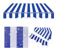 Markisenstoffe 3 x 2 m - Protezione UV con volant ideale per Garten & Hof - Hochwertige Markisenbespannung Zubehör (senza Rahmen)