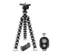 Marklif Gorilla, mini treppiede/mini treppiede da 13 pollici, con telecomando per telefono cellulare con supporto per cellulare, supporto flessibile Gorilla per DSLR e action camera