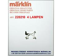 MARKLIN 22021 - 220210 DIFFUSORE LUCI LICHTKOERPER 3051 3055 4 LEUCHTEN