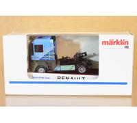 Marklin 4423 Sondermodell Piatto Vagone Blu Renault AE500 Camion Di Il Anno Nq