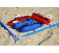Marko II Volleyball Torneo Beach Volley Ball Linee 16 x 8 m, Larghezza 5 cm - Official Gioco Campo marcatura Pallavolo Size Sabbia, Blu, 16x8m x 5cm