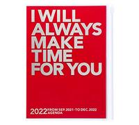 MARK'S 2021/2022 Taschenkalender A5 vertikal, MAKE TIME // Red