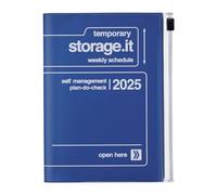 MARK'S 2024/2025 Taschenkalender A6 Vertikal, Storage it // Navy
