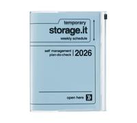 MARK'S 2025/26 Taschenkalender, A5 Storage.it // Blue
