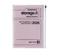 MARK'S 2025/26 Taschenkalender, A5 Storage.it // Pink