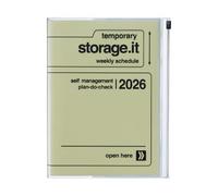MARK'S 2025/26 Taschenkalender, A5 Storage.it // Yellow